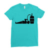 drink beer Ladies Fitted T-Shirt