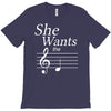 she wants the d black T-Shirt