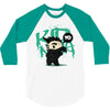 mo hawk ninja 3/4 Sleeve Shirt