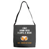 I Only Drink Beer 3 Days A Week Yesterday Today And Tomorrow Adjustable Strap Totes