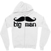 moustache Zipper Hoodie
