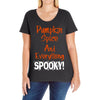 pumpkin spice and everything spooky Ladies Curvy T-Shirt