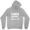 stomach cancer awaneress i wear periwinkle for someone special to me Unisex Hoodie