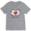 mickey et l'amour en V-Neck Tee