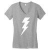 lightening bolt Women's V-Neck T-Shirt