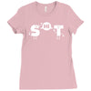 s hi t funny geek reading books type Ladies Fitted T-Shirt