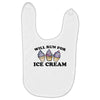 will run for ice cream Baby Bibs