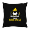 Trainning To Go Super Saiyan Throw Pillow
