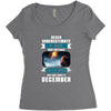 Never Underestimate A Man Who Watches Lost in Space And Was Born in De Women's Triblend Scoop T-shirt