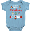 first grade christmas crew Baby Bodysuit
