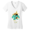 ok (2) Women's V-Neck T-Shirt