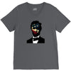 abraham lincoln independence day flag america V-Neck Tee