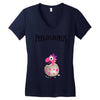 Pregosaurus Girl Women's V-Neck T-Shirt