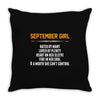 September Girl Hated By Many Throw Pillow