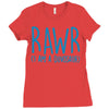 rawr (i'm a dinosaur) Ladies Fitted T-Shirt