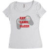 Eat Game Sleep Women's Triblend Scoop T-shirt
