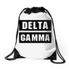 Delta Gamma Black Drawstring Bags