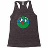 who watches the pizza Racerback Tank