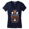 halloween warrior Women's V-Neck T-Shirt