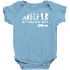 evolution of ska funny Baby Bodysuit