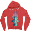 anatomy of a troll Zipper Hoodie