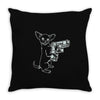 armed chihuahua ox827 best trending Throw Pillow