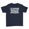 I Am Kicking Cancers Butt Whats Your Superpower ? Youth Tee