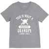 This Is What A Bad Ass Grandpa Looks Like V-Neck Tee