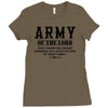 Army Of The Lord Christian T Shirts Bible Verse Ladies Fitted T-Shirt