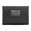proud autism dad Accessory Pouches