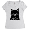 black cat (2) Women's Triblend Scoop T-shirt