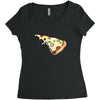 Pizza Slice Women's Triblend Scoop T-shirt