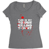 this is my zombie killing Women's Triblend Scoop T-shirt