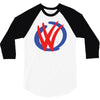 mod vw volkswagen dub logo 3/4 Sleeve Shirt