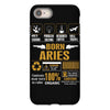 Born Aries Multitasking Problem Solving Tees iPhone 8