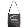 real girls go fishing Adjustable Strap Totes
