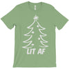 lit af christmas tree T-Shirt
