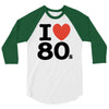i love 80's 3/4 Sleeve Shirt