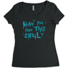 have you seen this snail Women's Triblend Scoop T-shirt