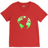 Earth Themed Funny V-Neck Tee