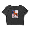 usa boxer flag Crop Top