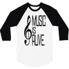music lover 3/4 Sleeve Shirt