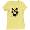 skull ghosts Ladies Fitted T-Shirt