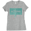 louder than words Ladies Fitted T-Shirt