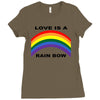 love is a rainbow Ladies Fitted T-Shirt