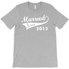 married since 2015   mens funny wedding marriage T-Shirt