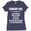 Super February Girl Ladies Fitted T-Shirt
