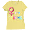 Women's March We are Strong Ladies Fitted T-Shirt