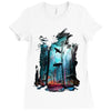 shark forest Ladies Fitted T-Shirt