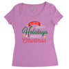we wish you happy holidays &amp; merry christmas Women's Triblend Scoop T-shirt